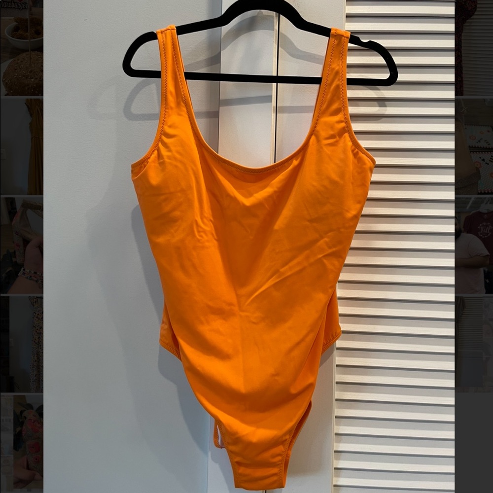 PINK - Orange One Piece Swimsuit